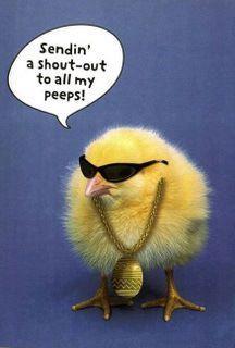 A shout-out to all my peeps!